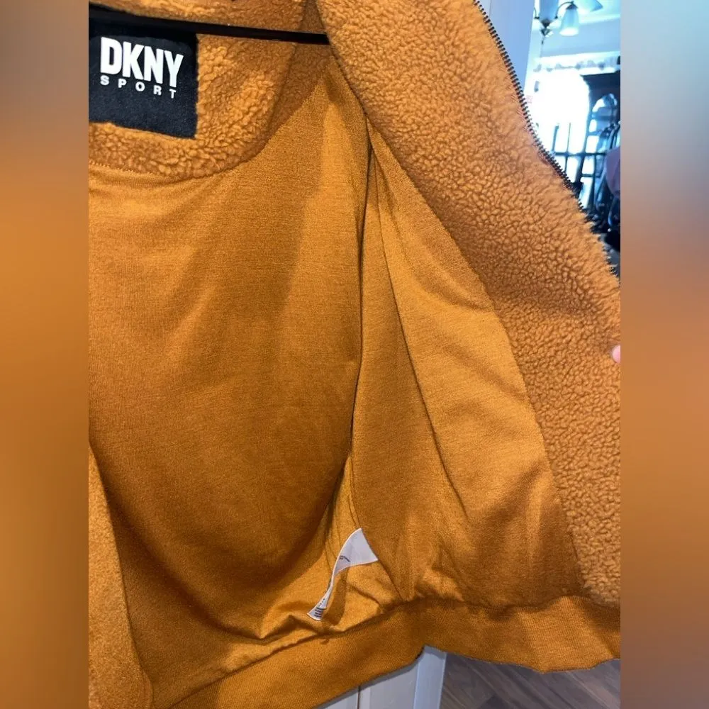 DKNY  Women’s Sport Hooded Roebling Fleece Jacket Size Small - Image 3
