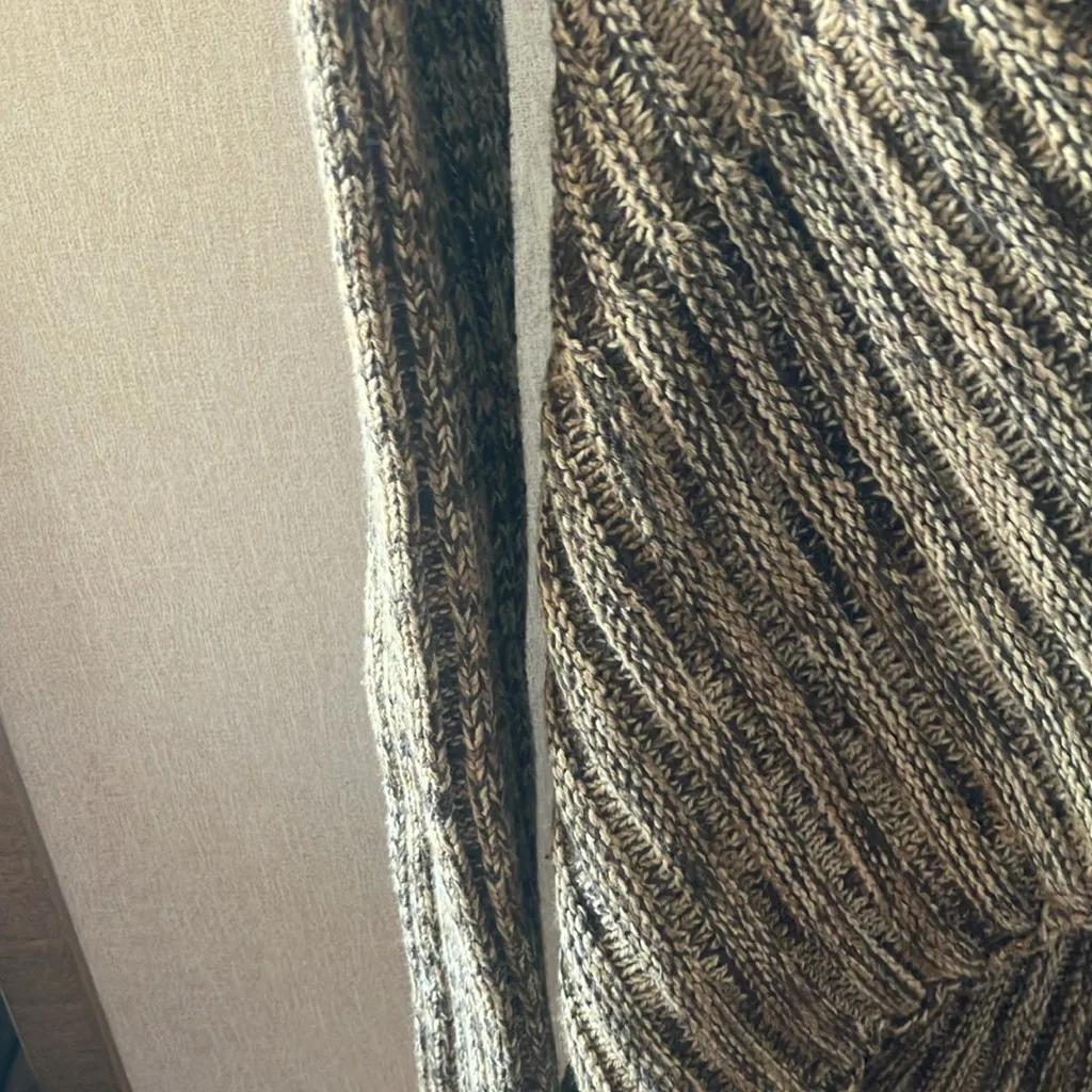 Apt. 9 FINAL MARKDOWN  Women's Textured Brown Cardigan medium - Image 2