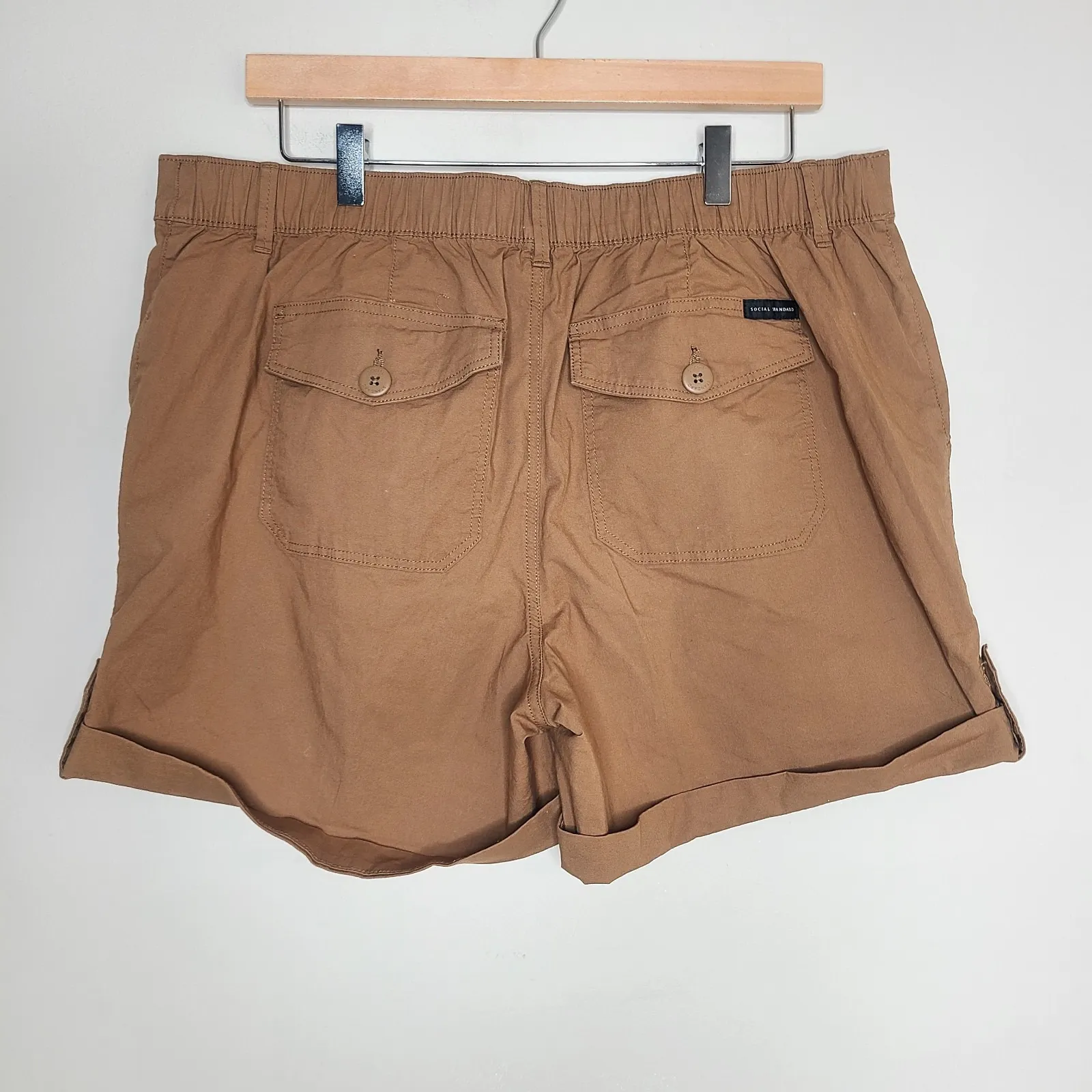 Social Standard‎ by Sanctuary Fortune Shorts Tan Women's Size XXL - Image 3