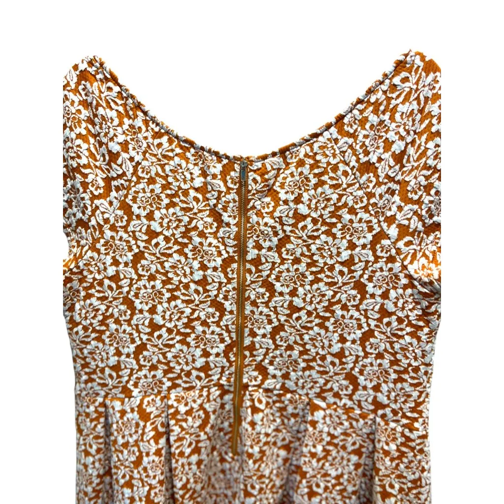 ModCloth Brocade Dress Orange Size 1X - Image 10