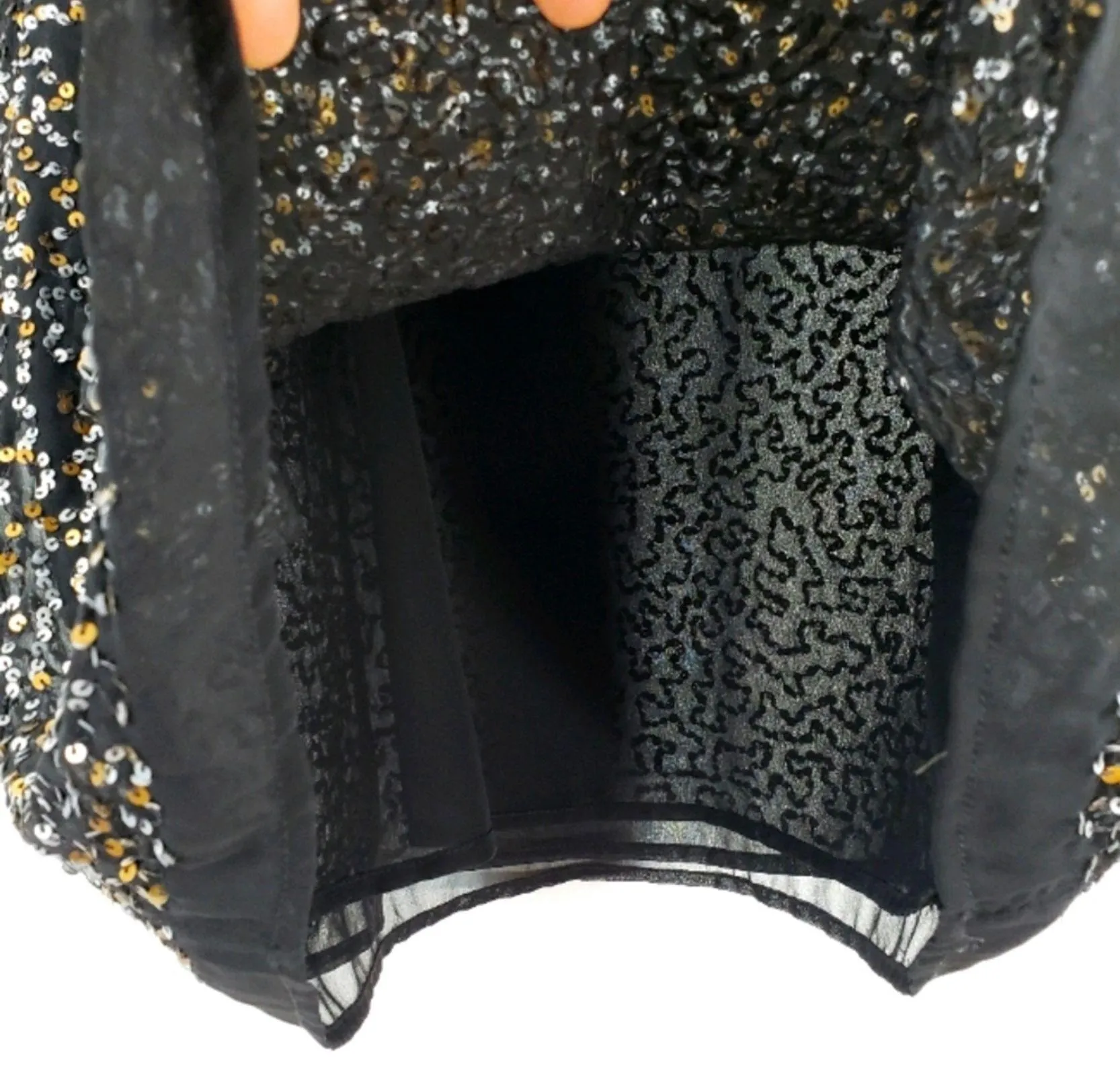 Sparkle Sequin Mesh Tank Top Size M - Image 3