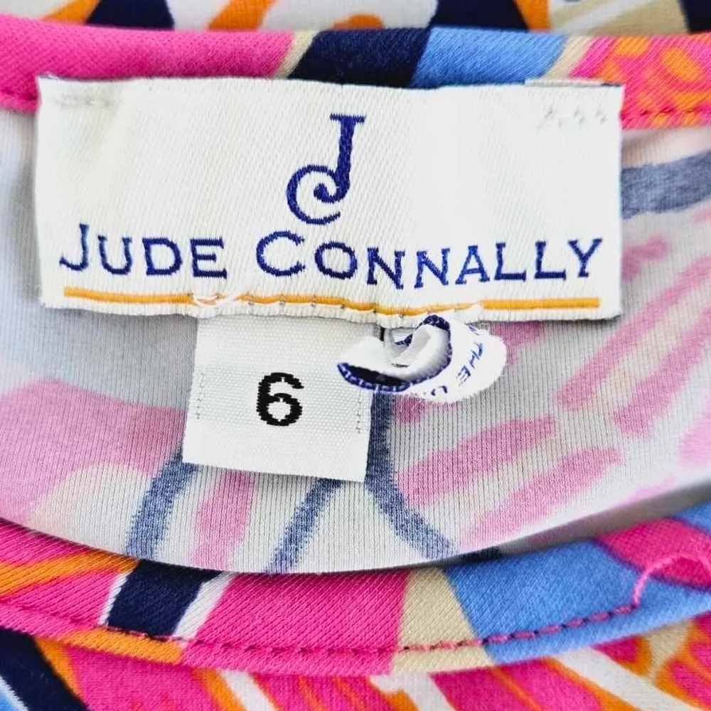 Jude Conally Multi Color Floral Spandex Blend Top Size 6 Orange - Image 2