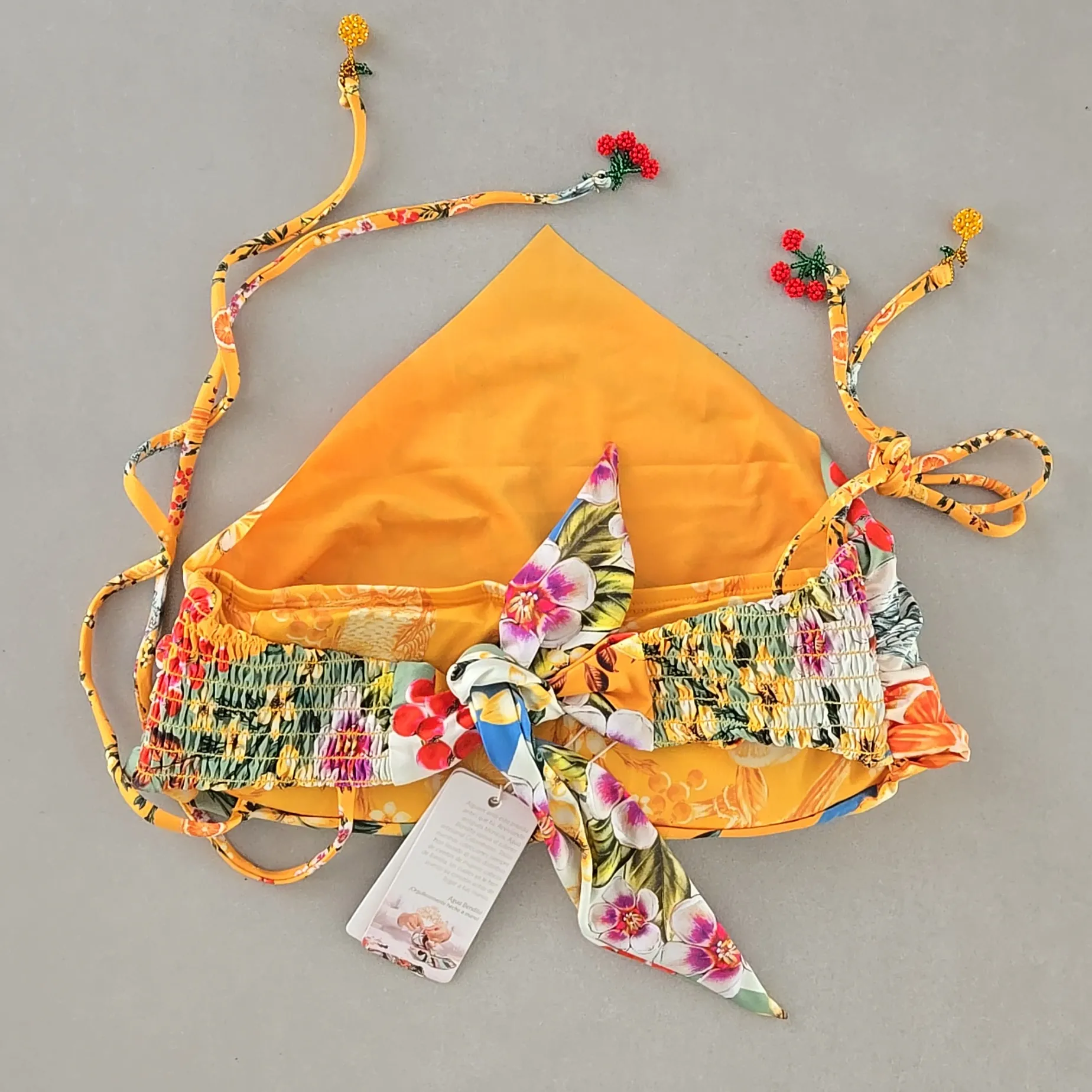 NWT! Agua Bendita Daicy Vita Bikini Top Size L - Image 3