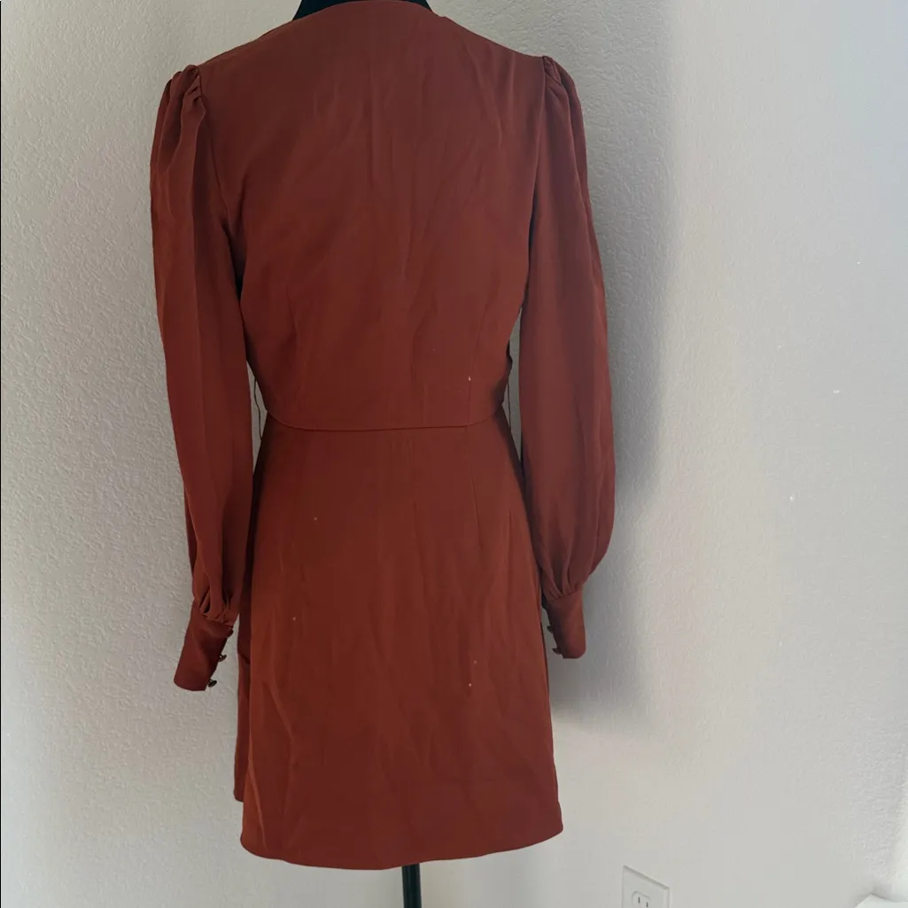 Alexia Admor Burnt Orange Long Sleeve Dress - Image 12