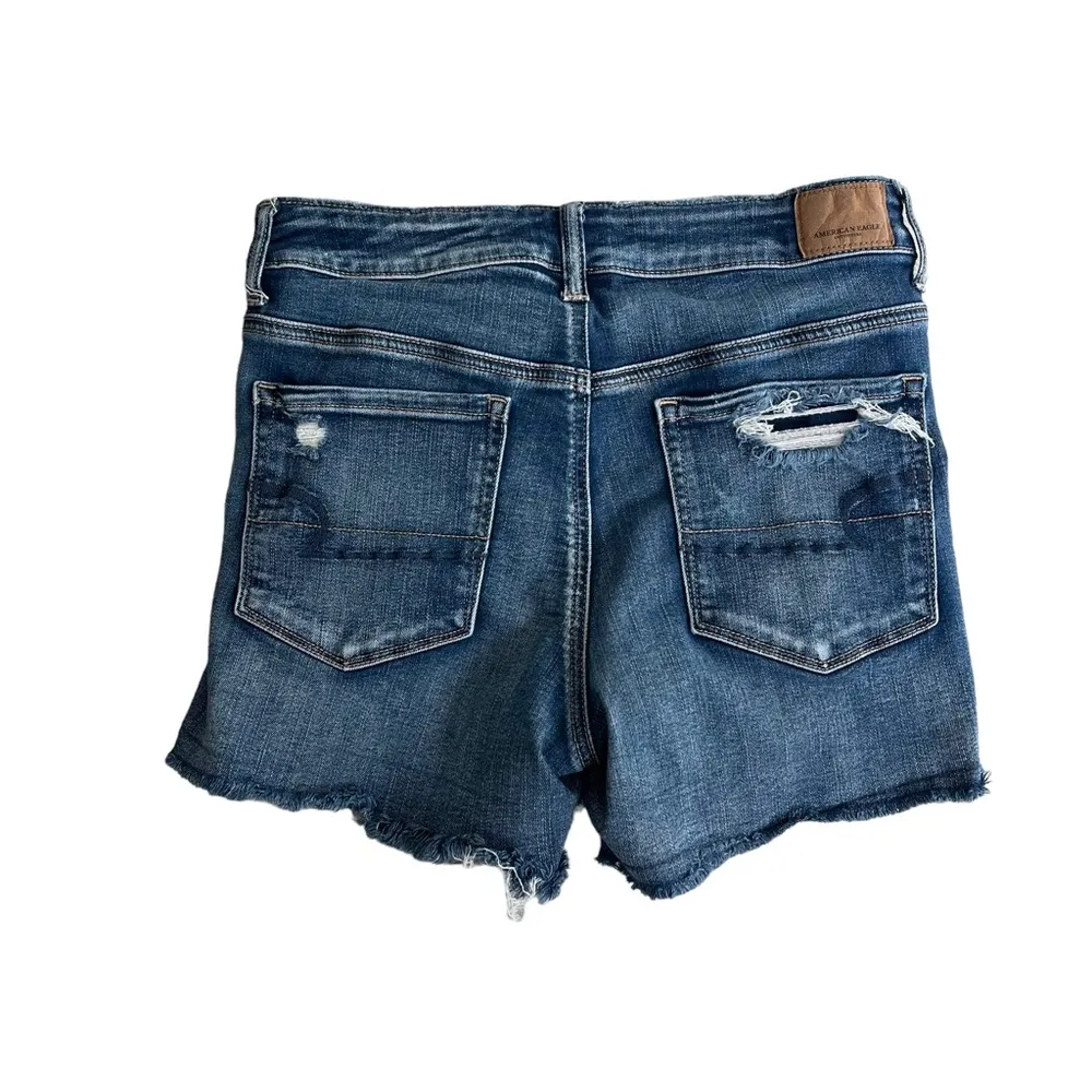 American Eagle Outfitters Next Level Stretch Distressed Hi Rise Shortie, Sz 8 - Image 3
