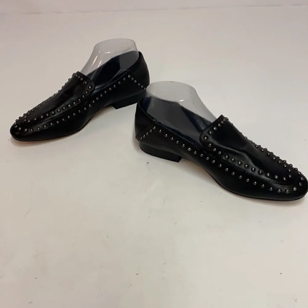 SOLE SOCIETY Talbia Studded Leather‎ Loafers Size 7.5M D15 - Image 6