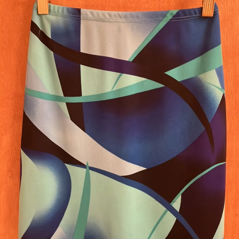 Helium Geo printed skirt size small Blue - Image 2