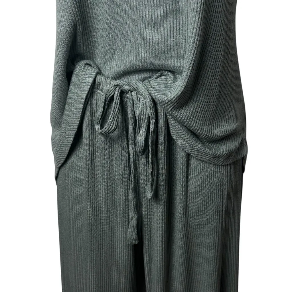 Eberjey Elon Muscle Tank and Jogger Set Sage Green Sleepwear Cozy Holiday S - Image 5