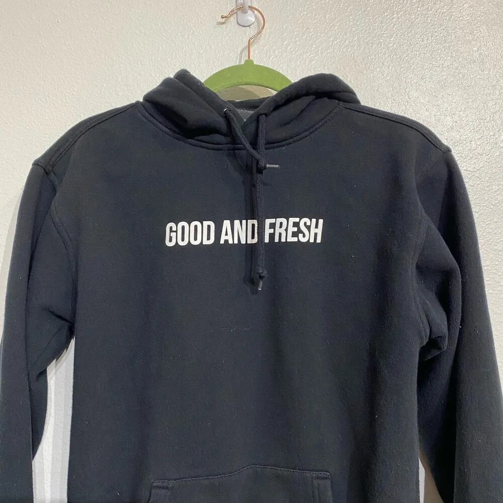 Sisters Apparel Black Good and Fresh Hoodie Sz S - Image 3