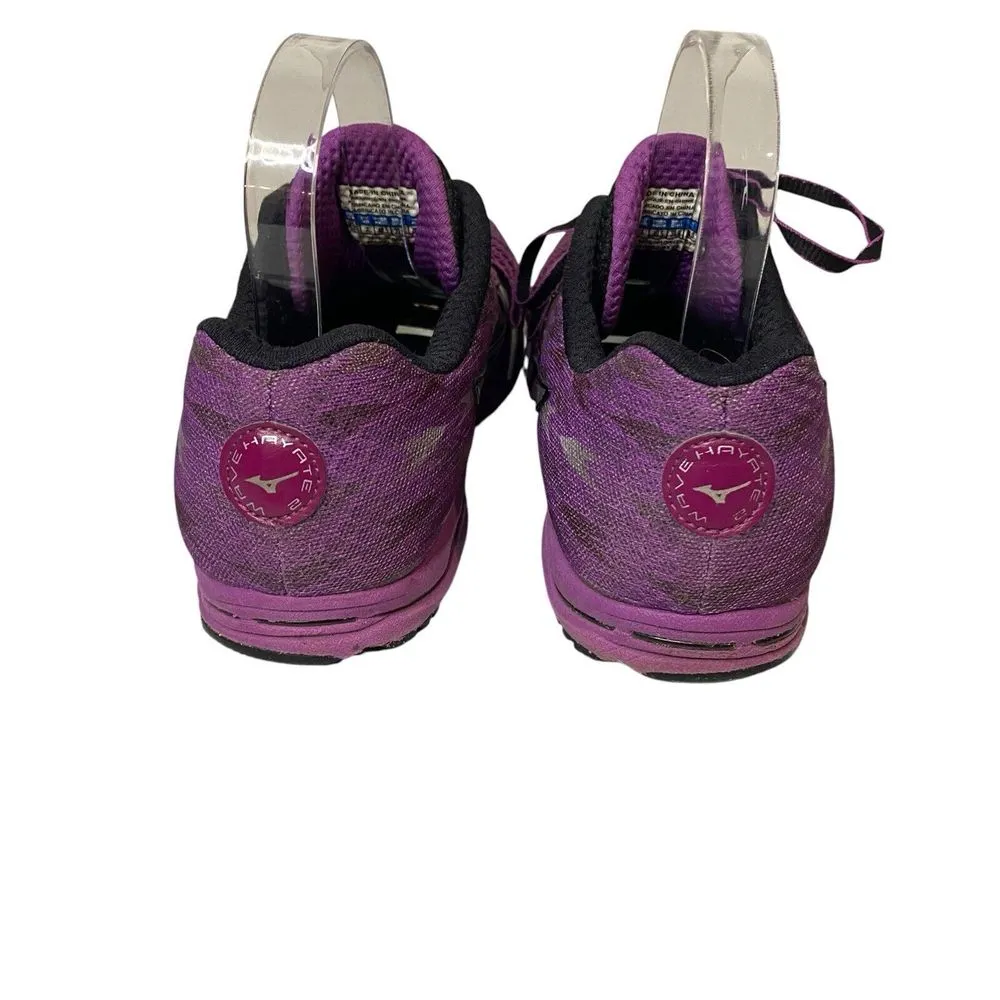 Mizuno Wave Hayate 2 Women's Size 9.5 Purple Running Athletic Shoes Low Top - Image 4