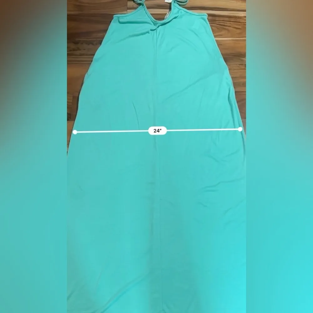 Three Bird Nest Slip Maxi Dress Green - Image 4