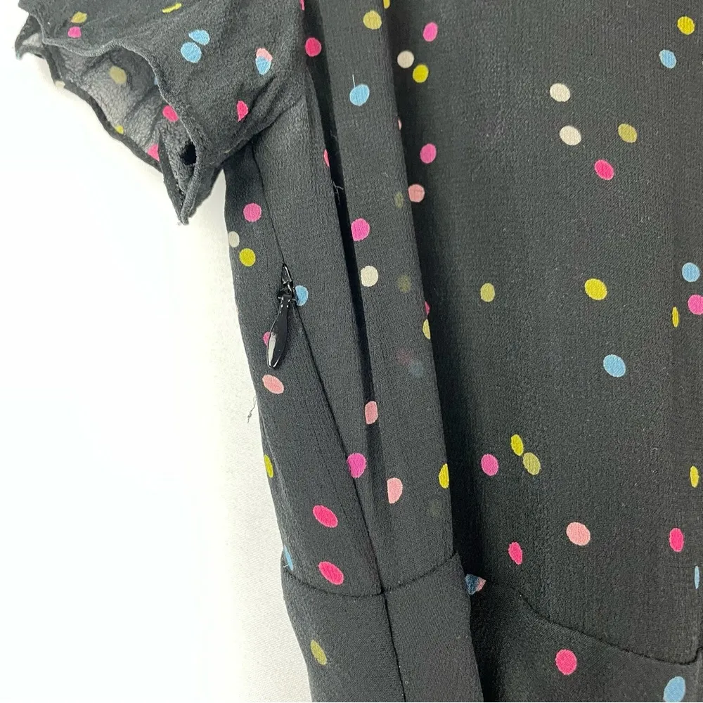 Pure Silk Talbots Polka Dot Multi Color Dress - Image 6