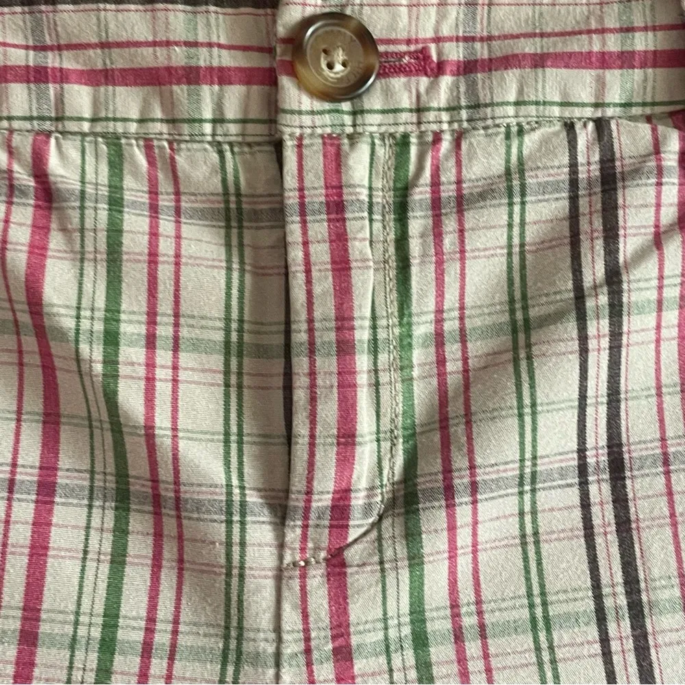 women’s Plaid Shorts - Multicolor(pink/green/brown/green) size 8 - Image 2