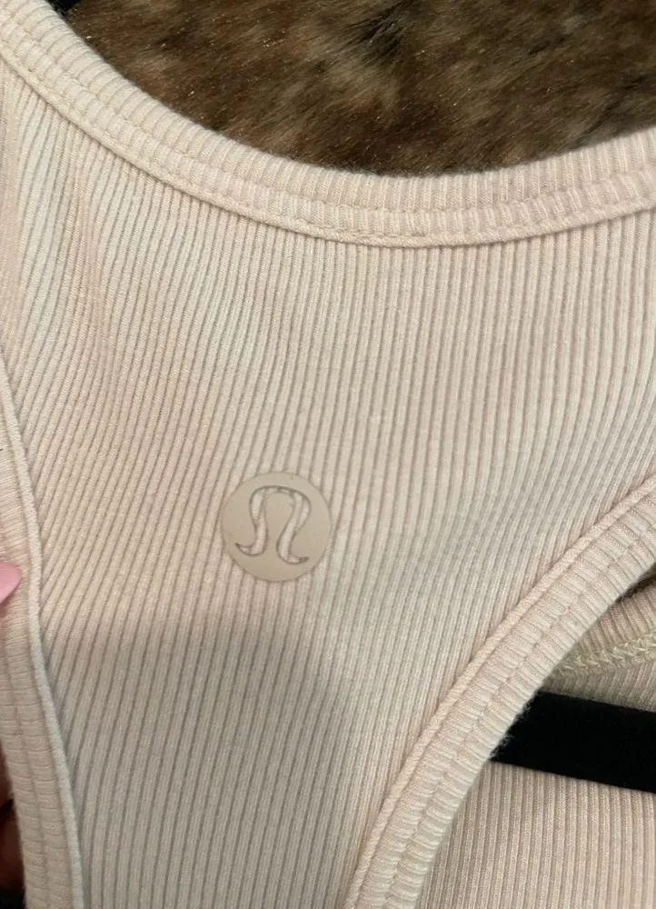 Lululemon White Cropped Tank - Image 4