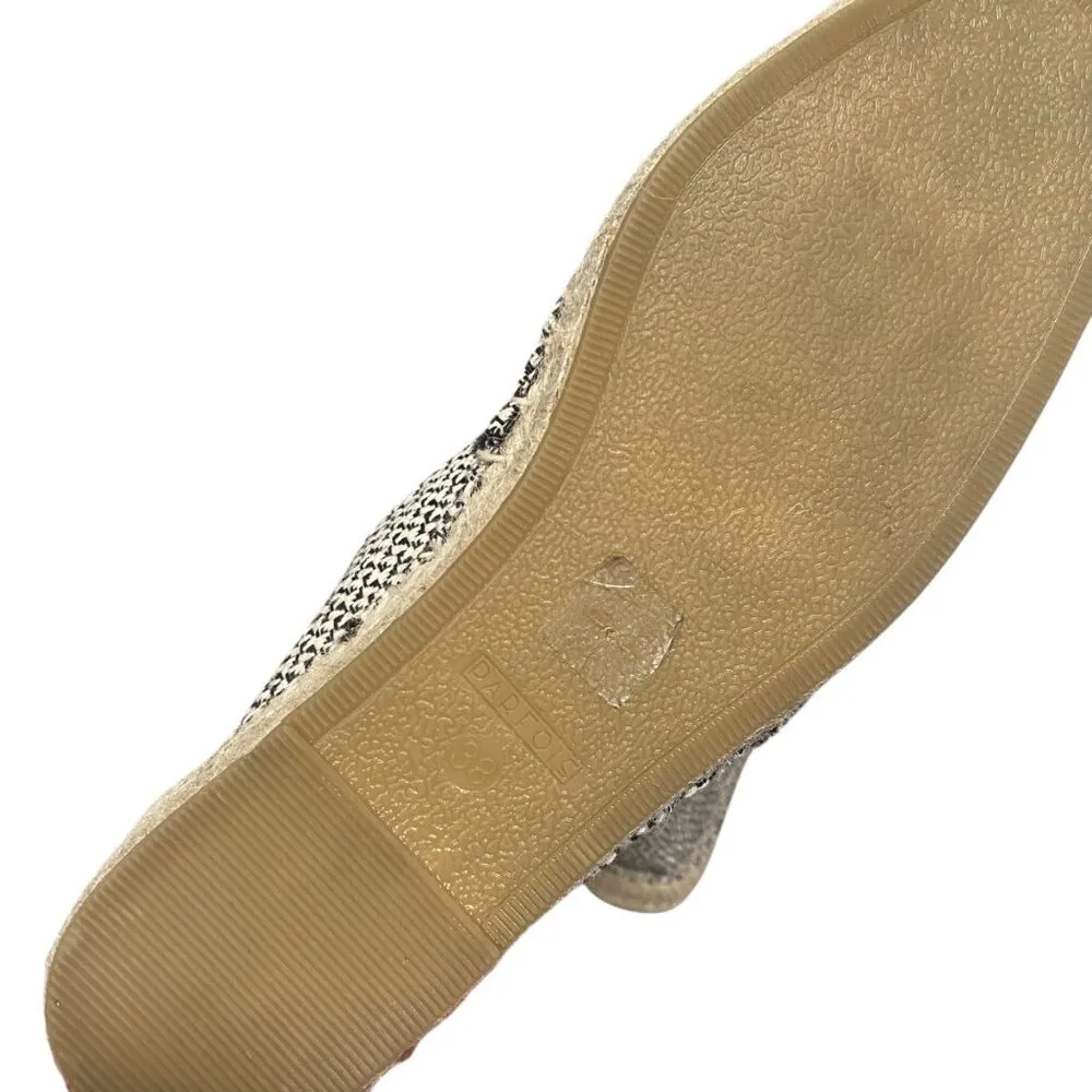 Parfois Lemon Embroidered Espadrille Flats Size 38 Yellow - Image 5