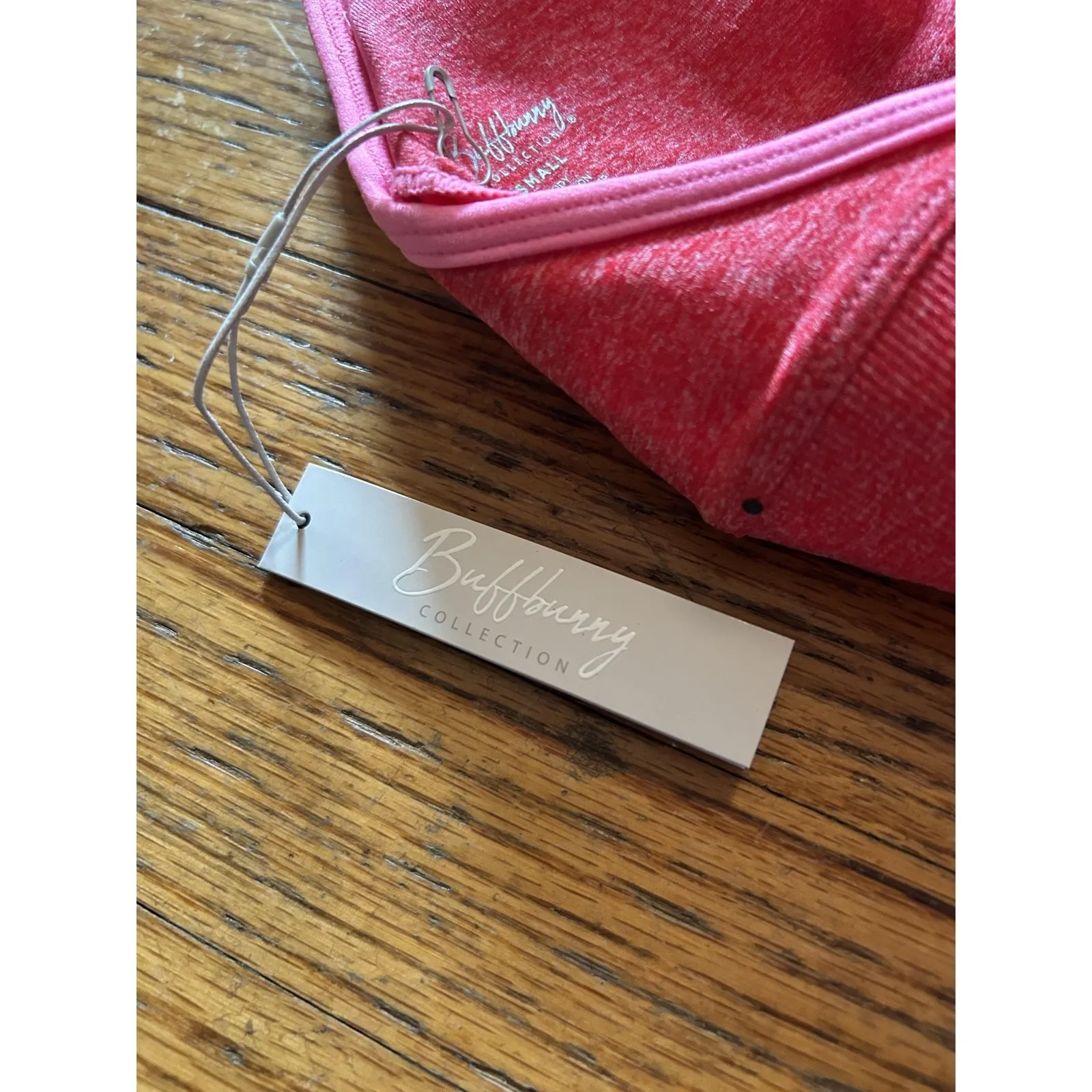 Buffbunny Collection Sports Bra Womens Small Pink Racerback Padded Activewear - Image 5