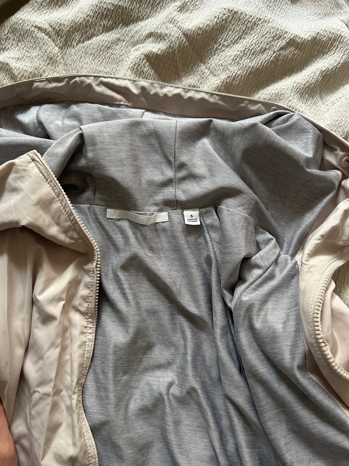 Cream Windbreaker Jacket - Image 4