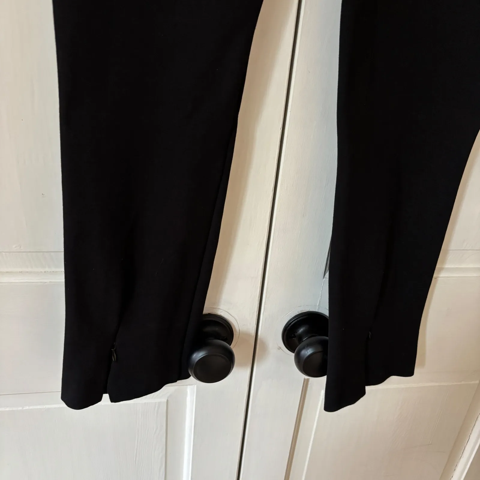 Hugo Boss Tashani Zip Hem Ankle Pants Black Size Medium Pull On Ponte Stretch - Image 10