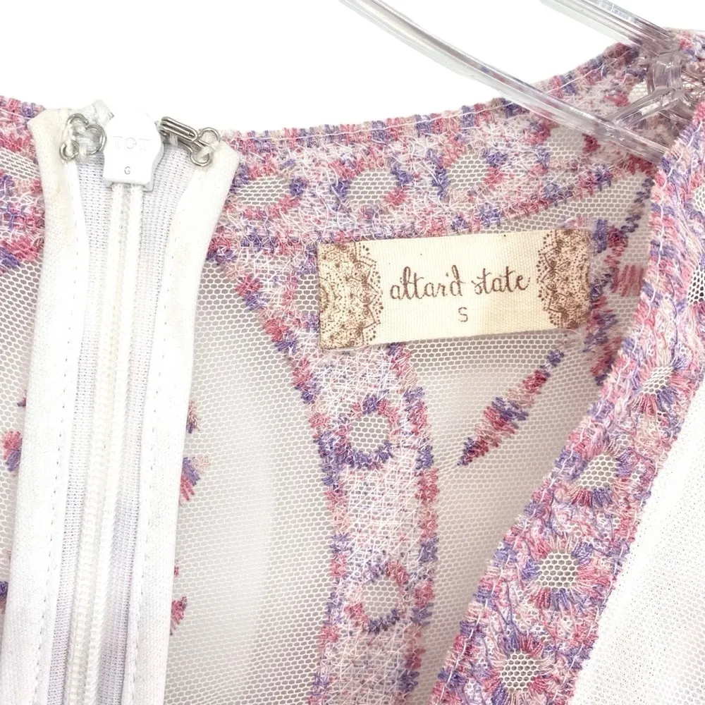 Altar'd State Women’s Embroidered Floral Lace Maxi Dress - Image 6