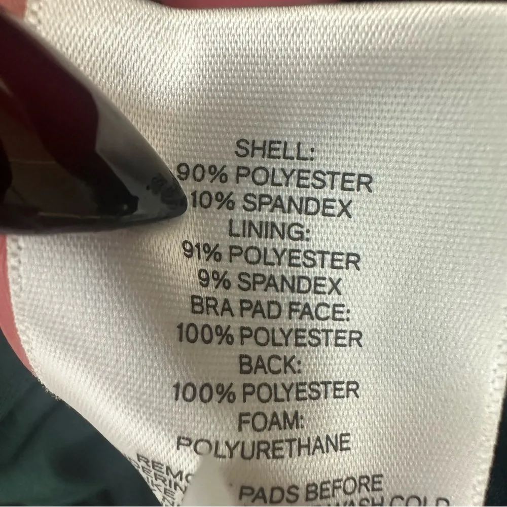 NWT Express Body Contour Velvet Cown Neck Strapless Top Womens XL Green - Image 6