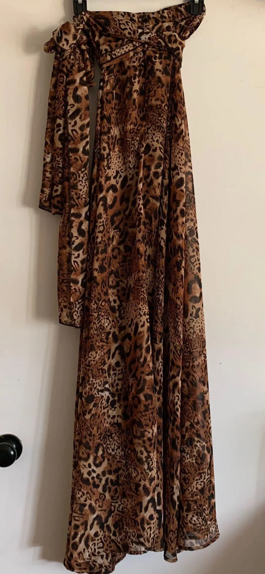 NWT Princess Polly/ Nasty gal leopard animal print chiffon High Waisted maxi skirt - Image 14