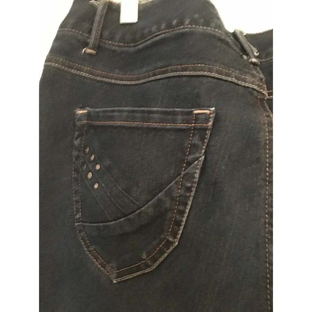 Nine West Women's Capri Crop Blue Denim Jeans Bottoms Size 10 - Image 9