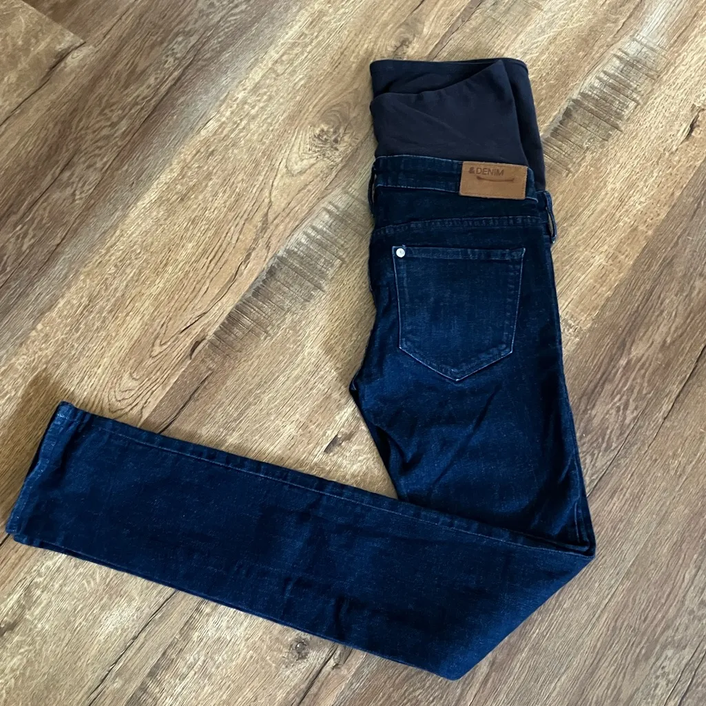 H&M Mama Maternity Jeans Skinny High Rib Size 6 Slim Fit EUC - Image 2