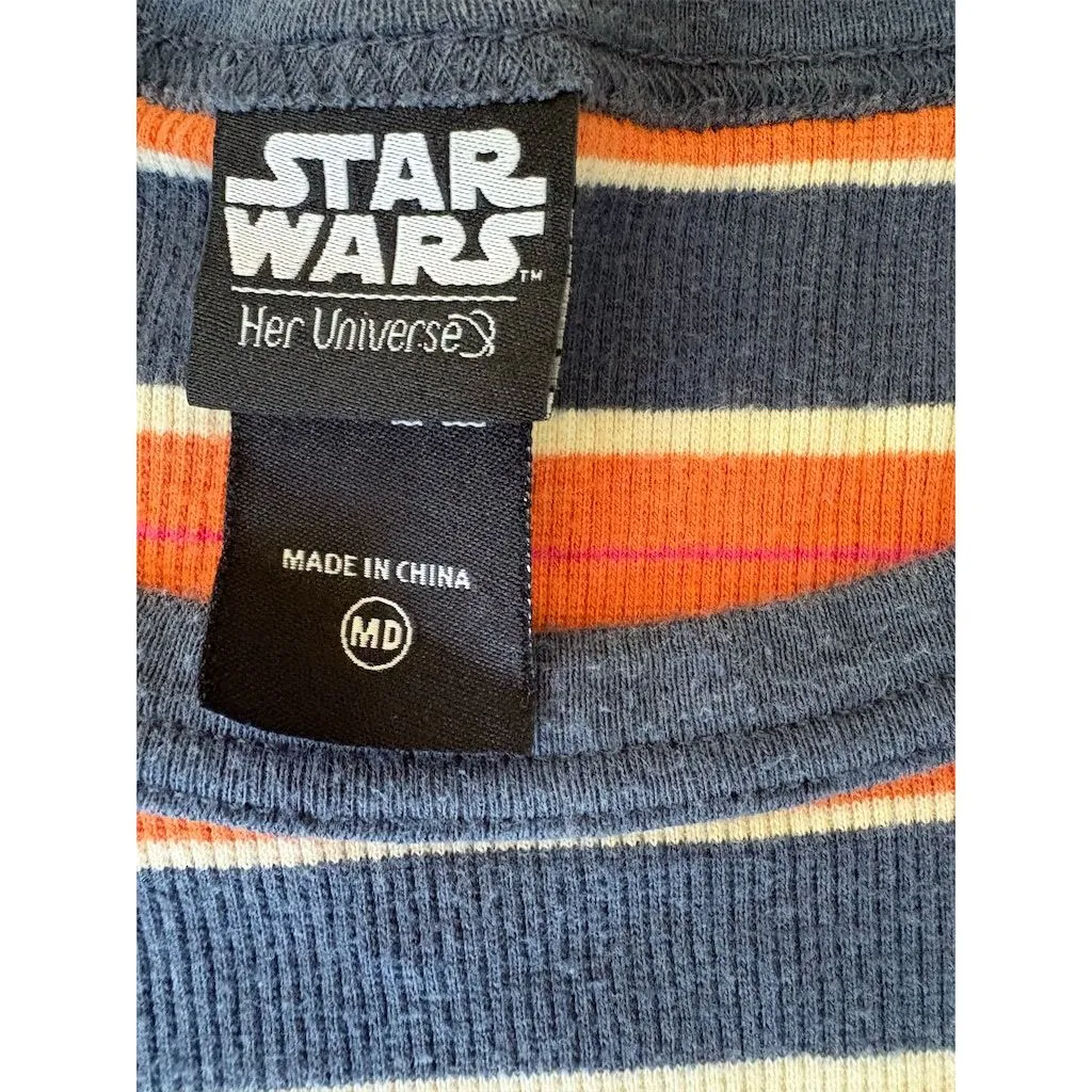 Her Universe Star Wars Striped Ringer T-Shirt‎ Unisex M Multicolor - Image 5