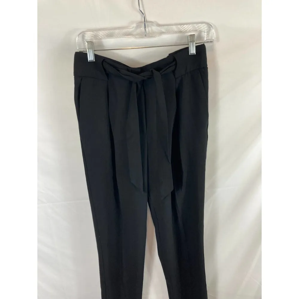MANGO Suit Tie Waist Dress Pants Size XS - Image 2