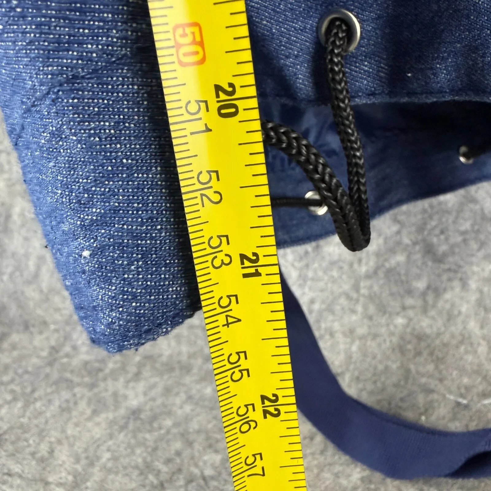 Vintage Guess Los Angeles Jeans Denim Bag 1990s‎ 20x12x6 Drawstring rare - Image 9