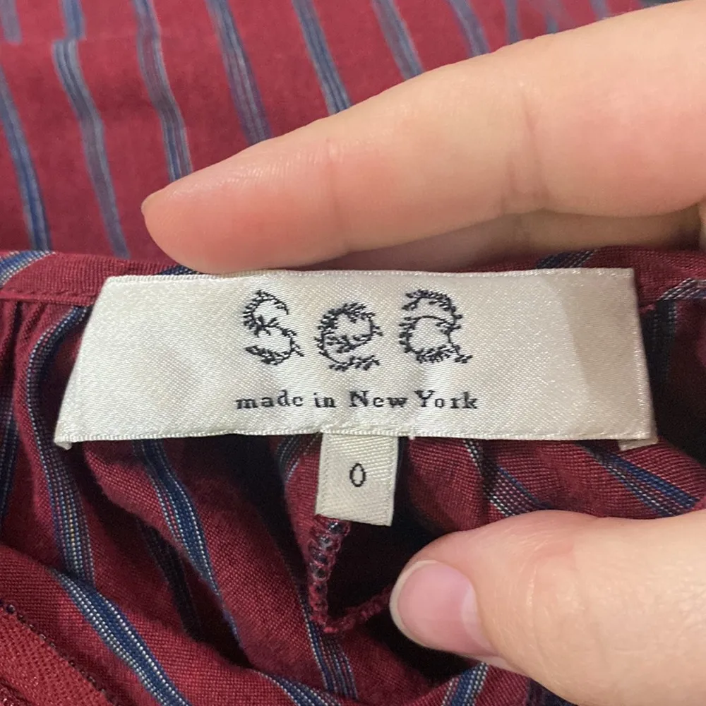 Sea New York boho peasant ruffled pom - Image 9