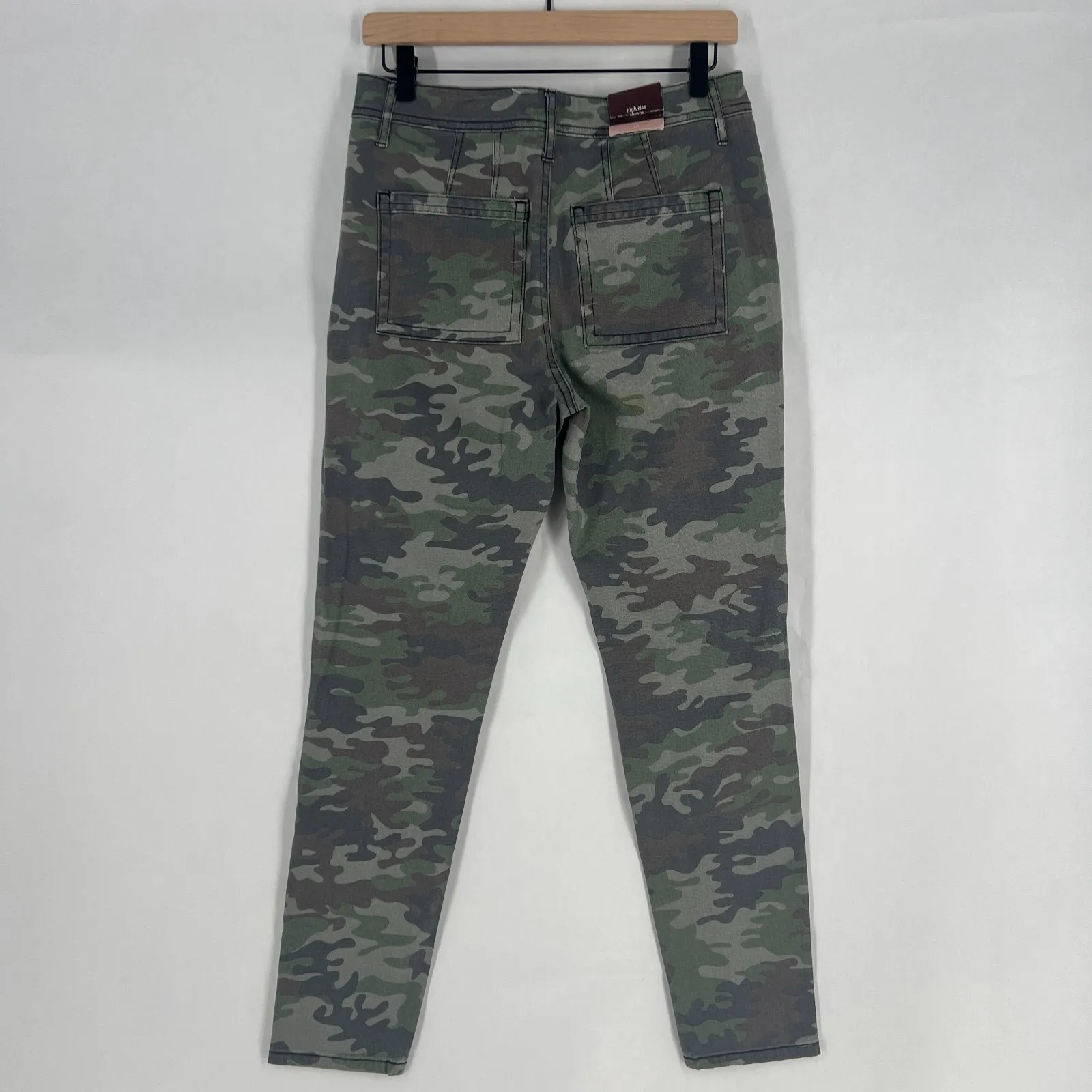 Knox Rose Skinny Pants Womens 10 Multicolor Stretch Camouflage High Rise Classic - Image 2