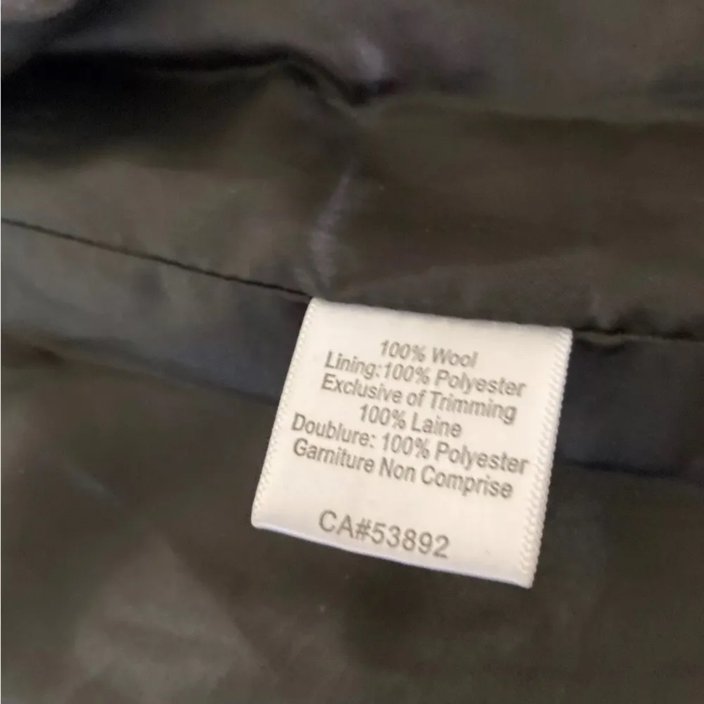 Icelandic Designs Size XL dark gray 100% Wool Embroidered Floral Vest - Image 4