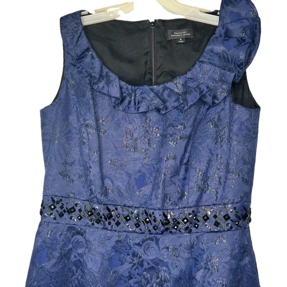 Tahari ASL Beaded Dress Size 8 - Image 2