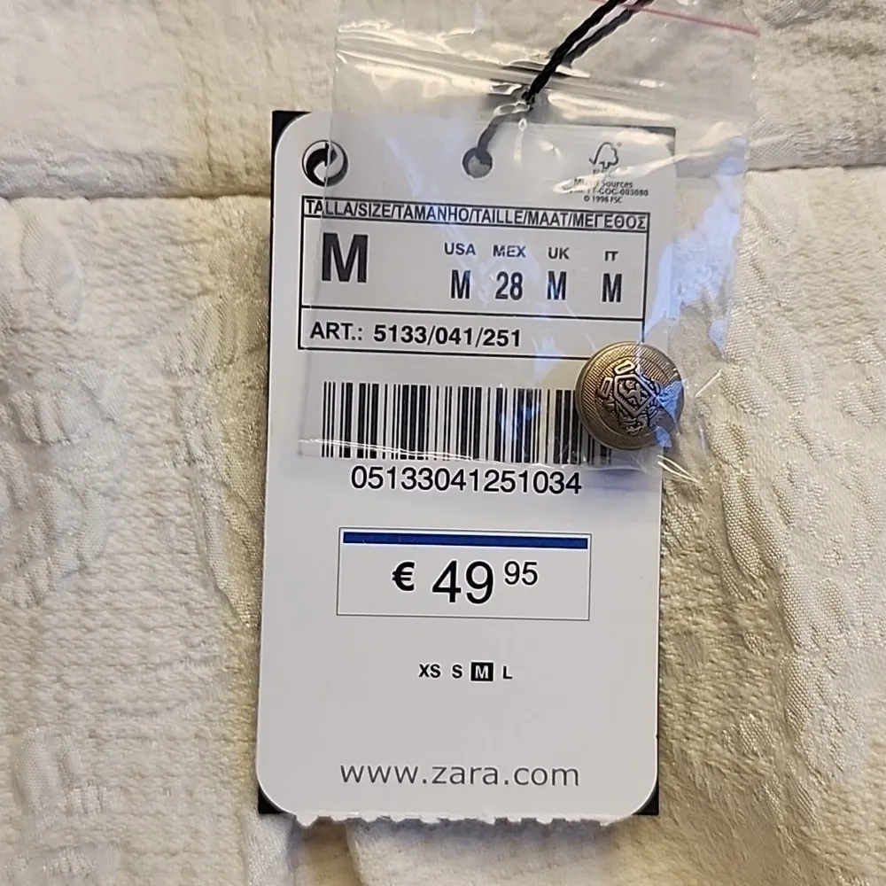 Textured Pleated Full Mini Skirt Size M NWT - Image 10