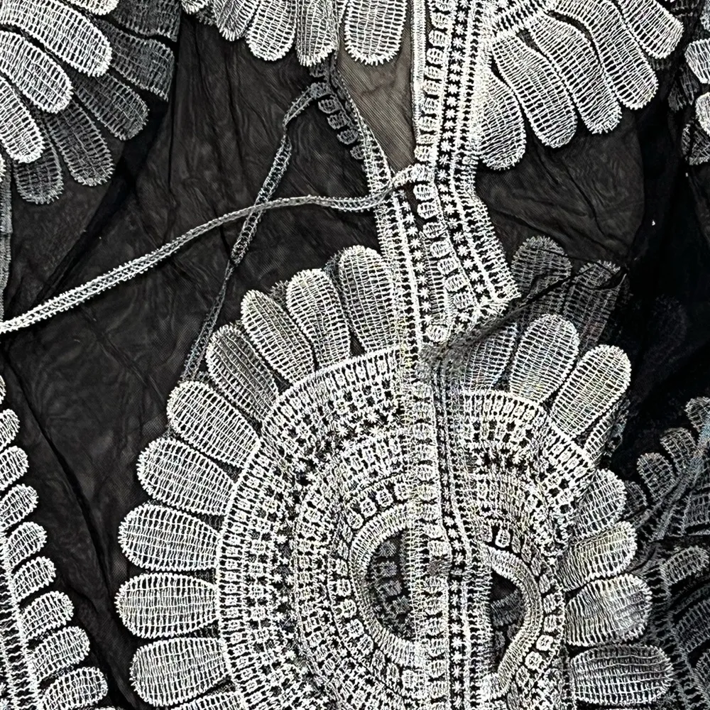 Women’s India Boutique Black Robe Coverup Size undefined - Image 2