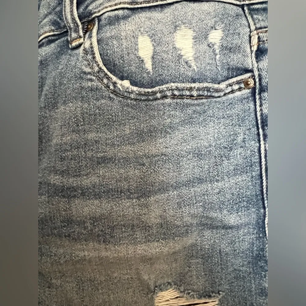 Mica Distressed Denim Shorts Size 1X NWT Size 14W-16W - Image 3