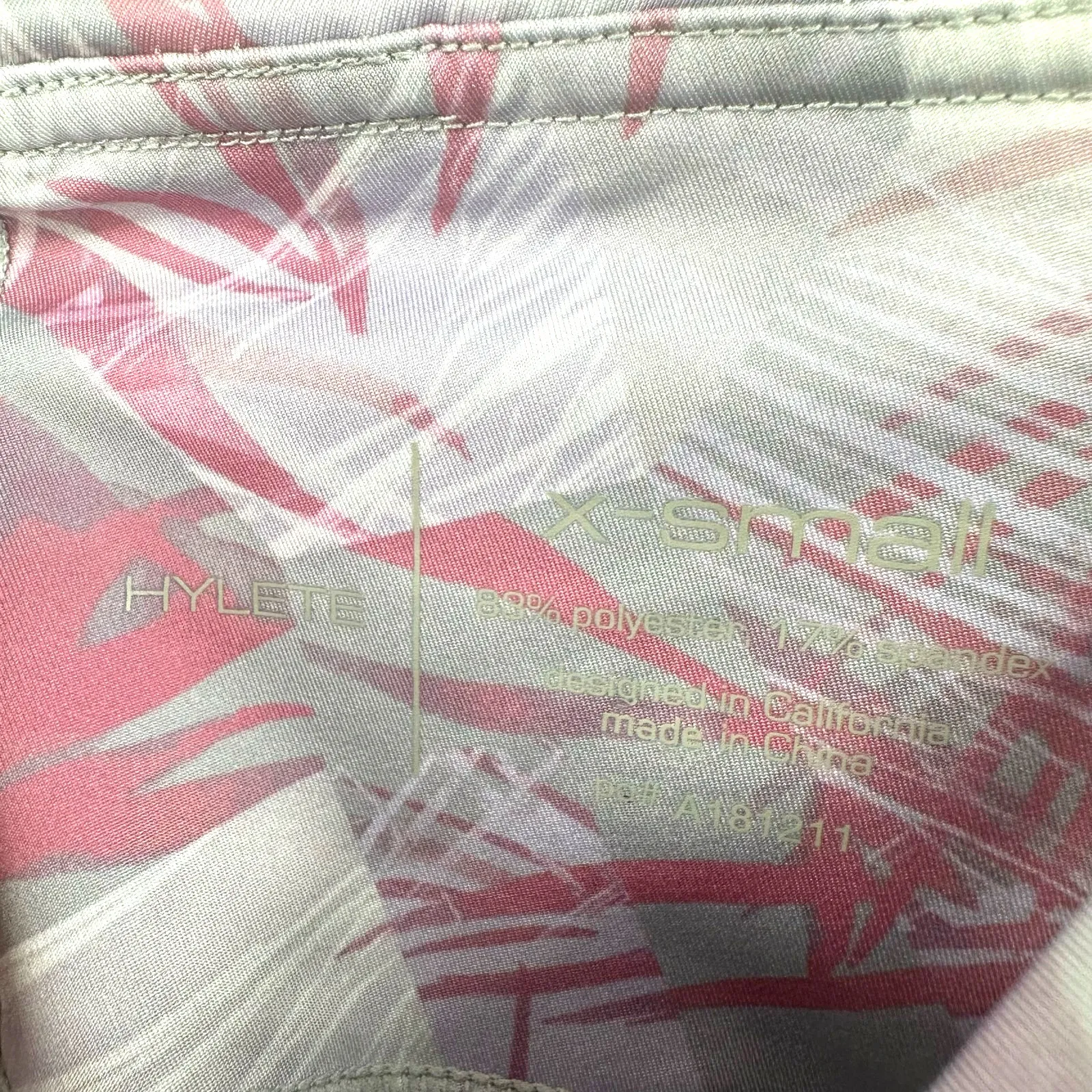 Hylete Size XS Leggings Pink‎ Stretch Activewear Geometric Activewear Gym Yoga - Image 3