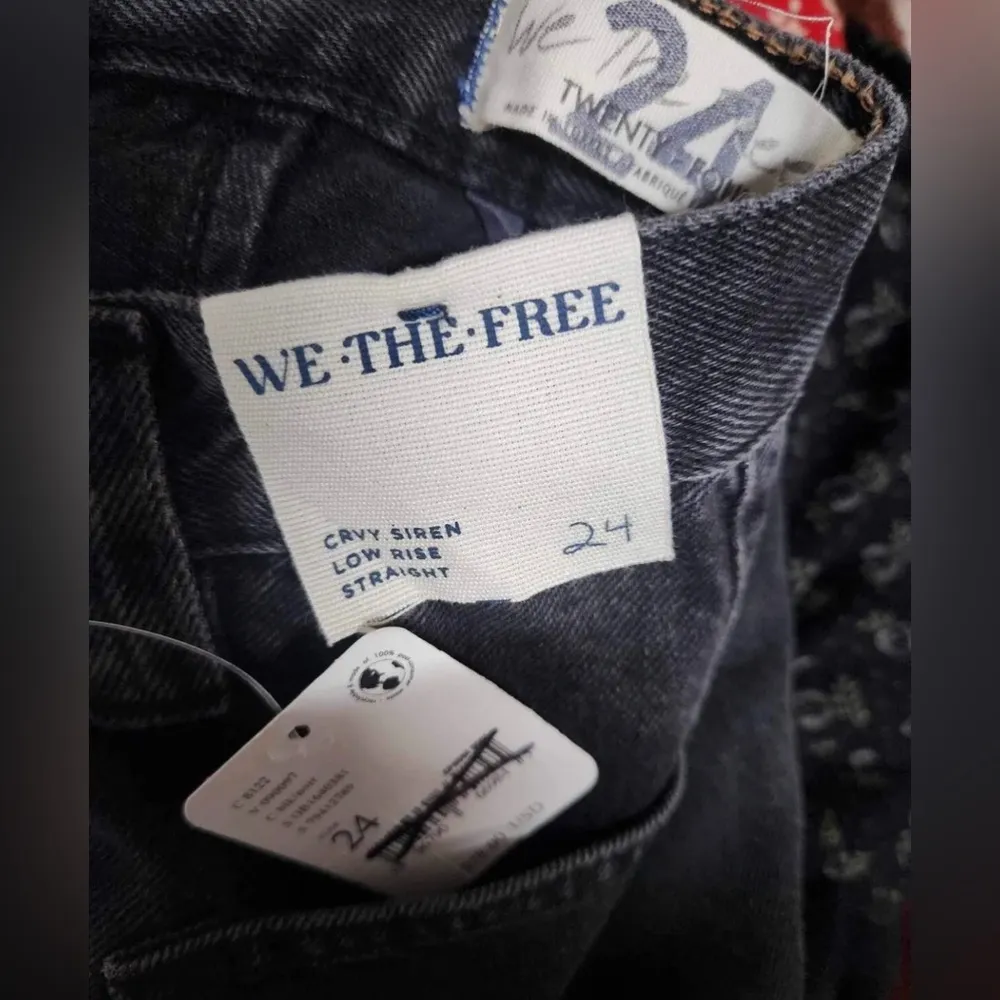 Free People CRVY Siren Low-Rise Straight Jeans Size 24.B19 - Image 5