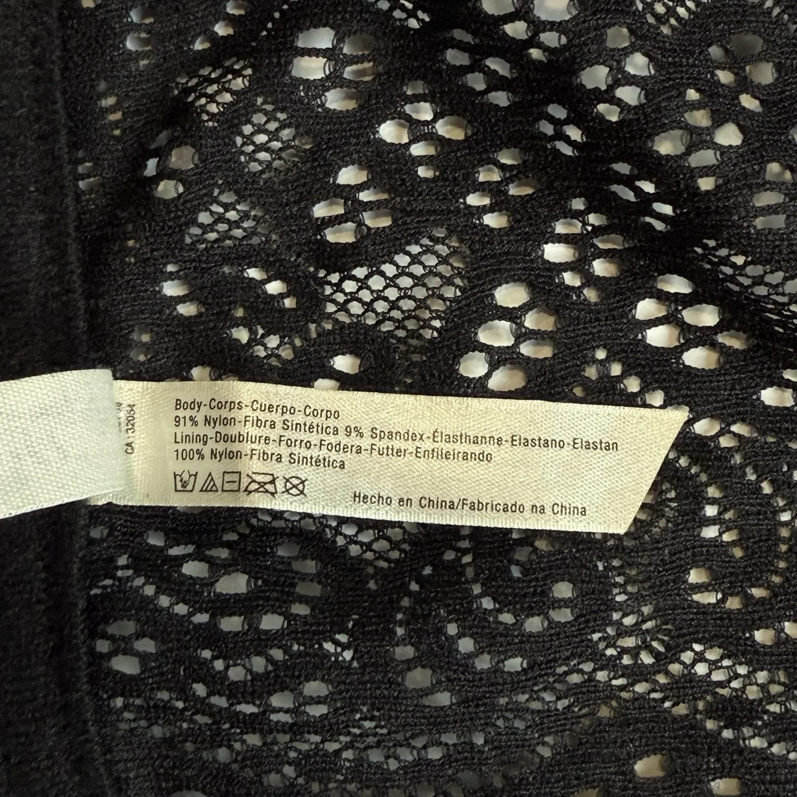 Free People Intimately Long Line Bra 32 B Sheer Lace Goth Crop Top Bralette - Image 5