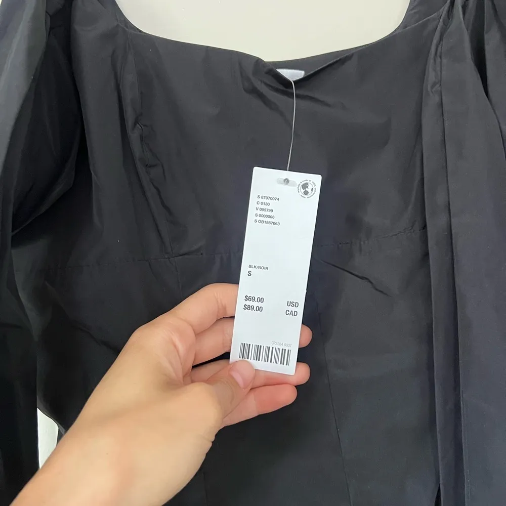 New black bow tie sleeve dress urban outfitters - Image 4