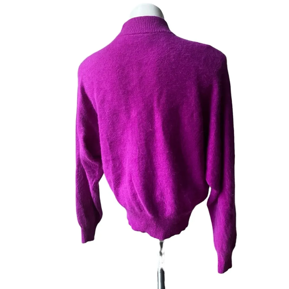 NWT, Rafaella Y2K Angora Blend Dolman Sleeve Mock Turtleneck Sweater, Sz M - Image 6