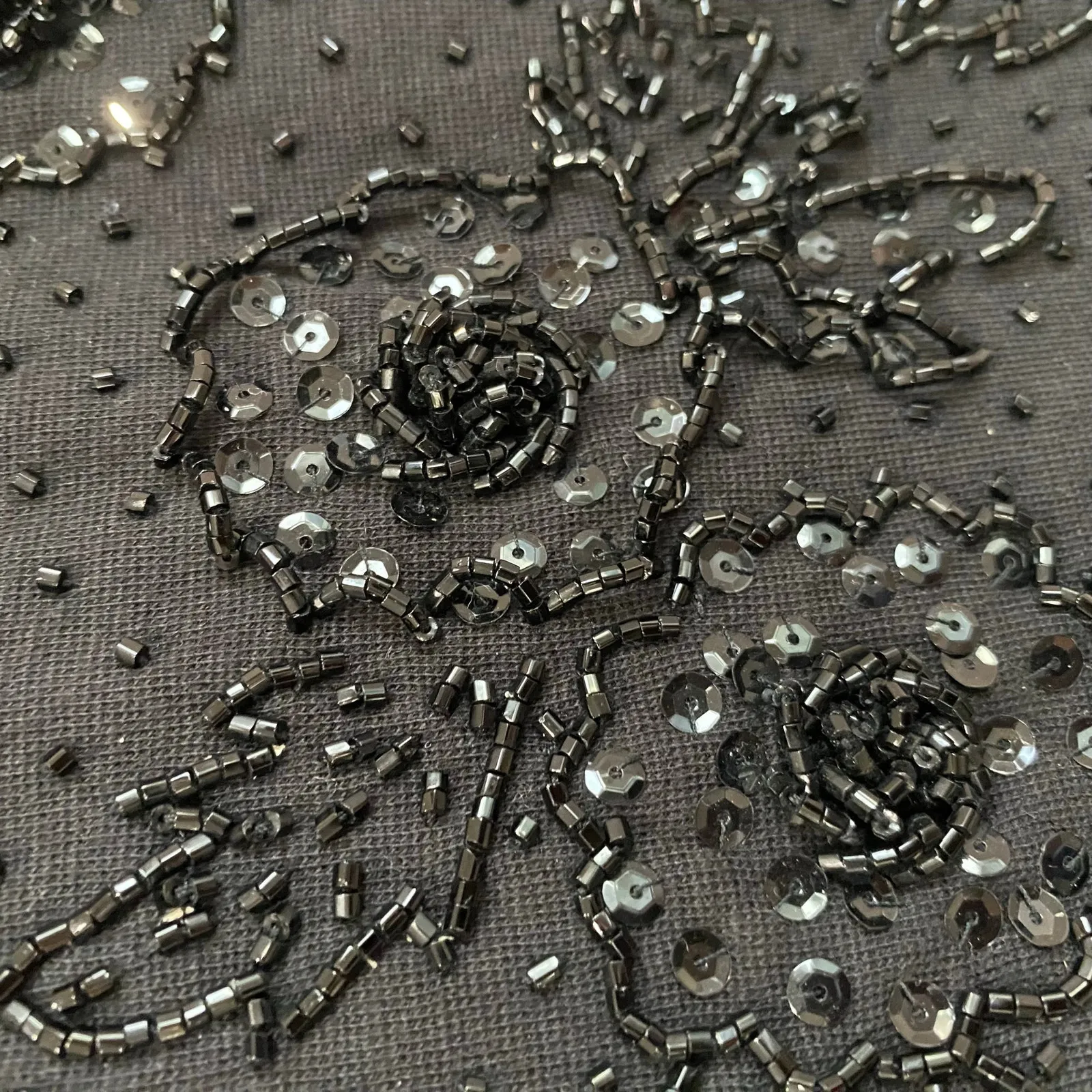 Vivienne Tam VTG 90s Holiday Whimisigoth Black Beaded Knit Bodycon Dress 1 - Image 5