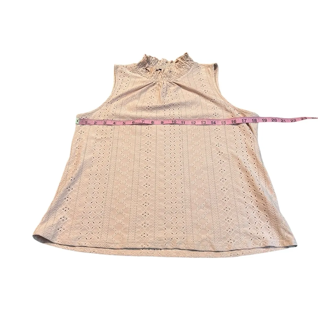 3/$15 W5 light pink eyelet tank - Image 3