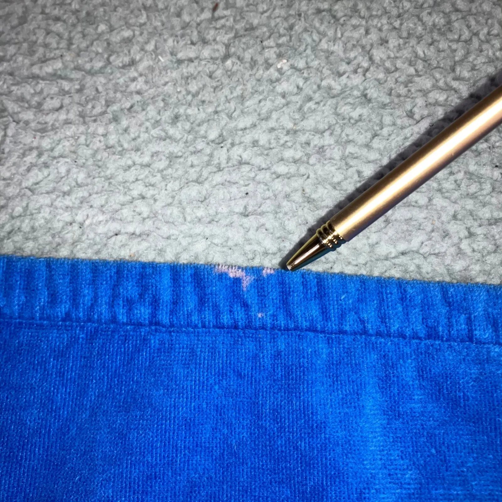 Vtg Tj Lawford Royal Blue Terry Cloth Bathrobe Robe Belted Pockets Medium - Image 13