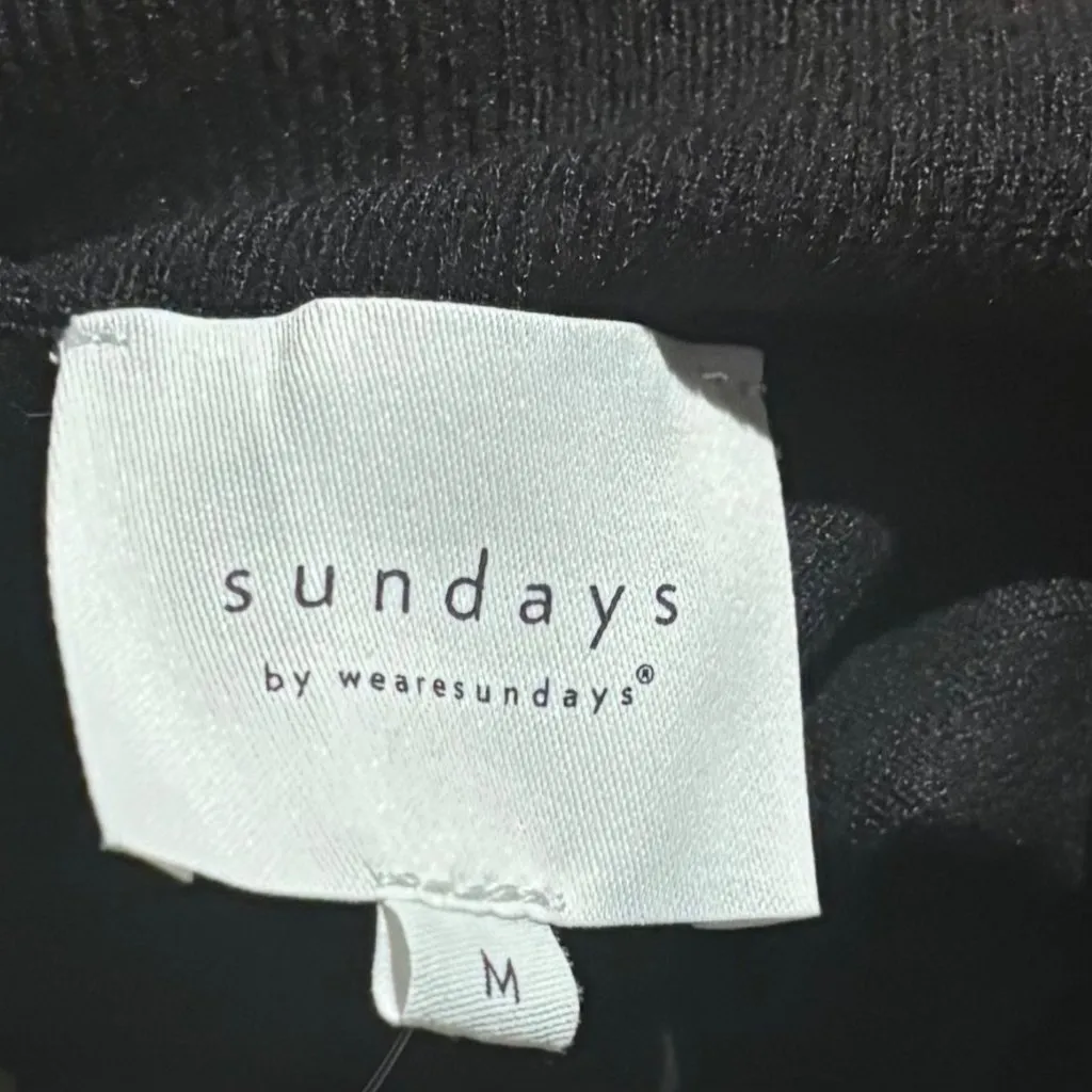 Anthropologie Sundays Womens Andes Mini Dress Size M Black Carbon Mock-Neck - Image 8