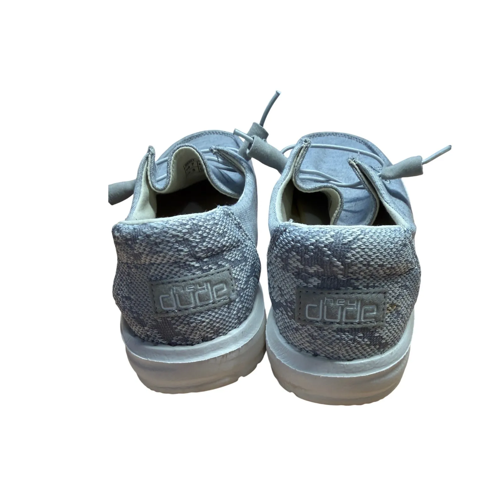 Hey Dude Wendy Stretch Fleece Glacier Gray Loafer Shoes Women US 7 - Image 4