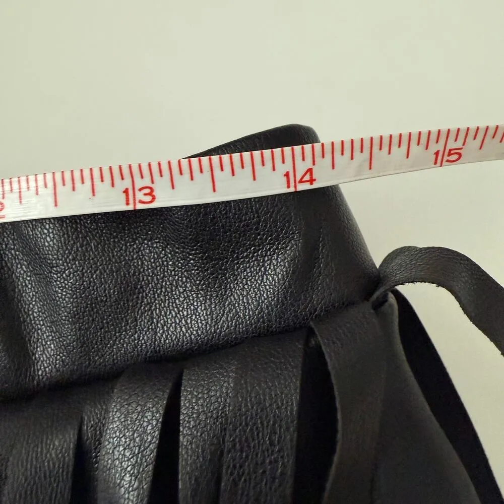 M Versona Faux Leather Fringe Skirt - Image 8