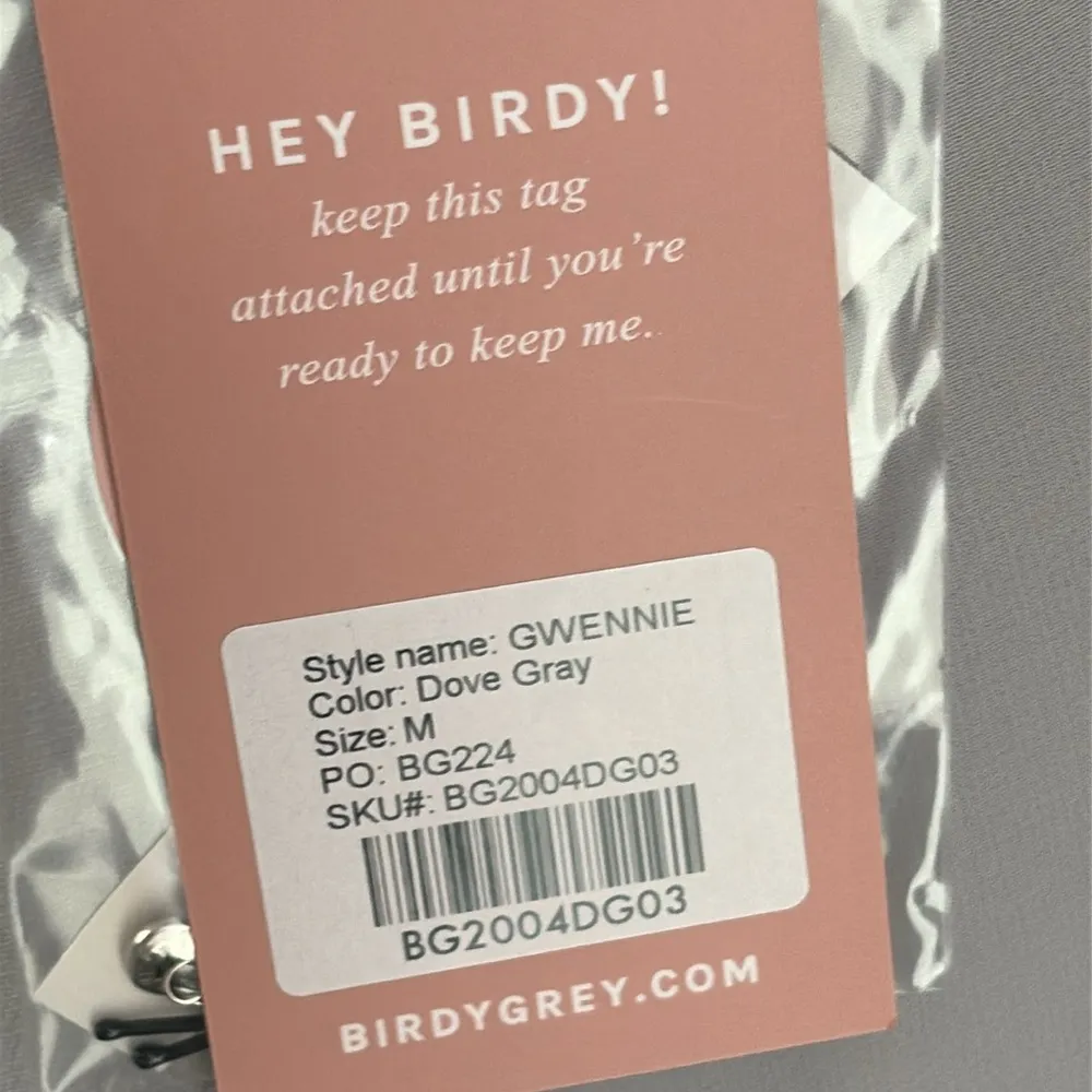 Birdy Grey Gwennie Bridesmaid Blouson Maxi Dress NWT Dove Gray Size M - Image 12
