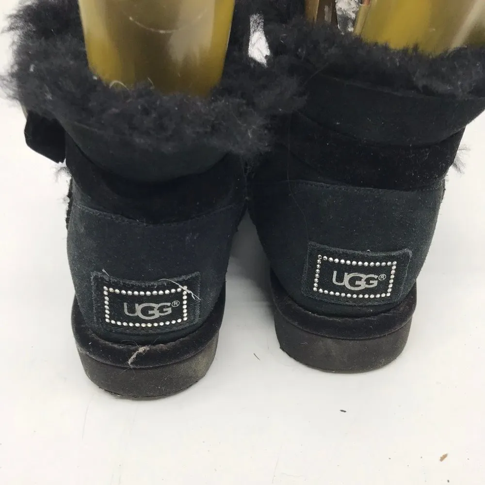 Mid UGG Black Boots Size: US 5 - Image 5
